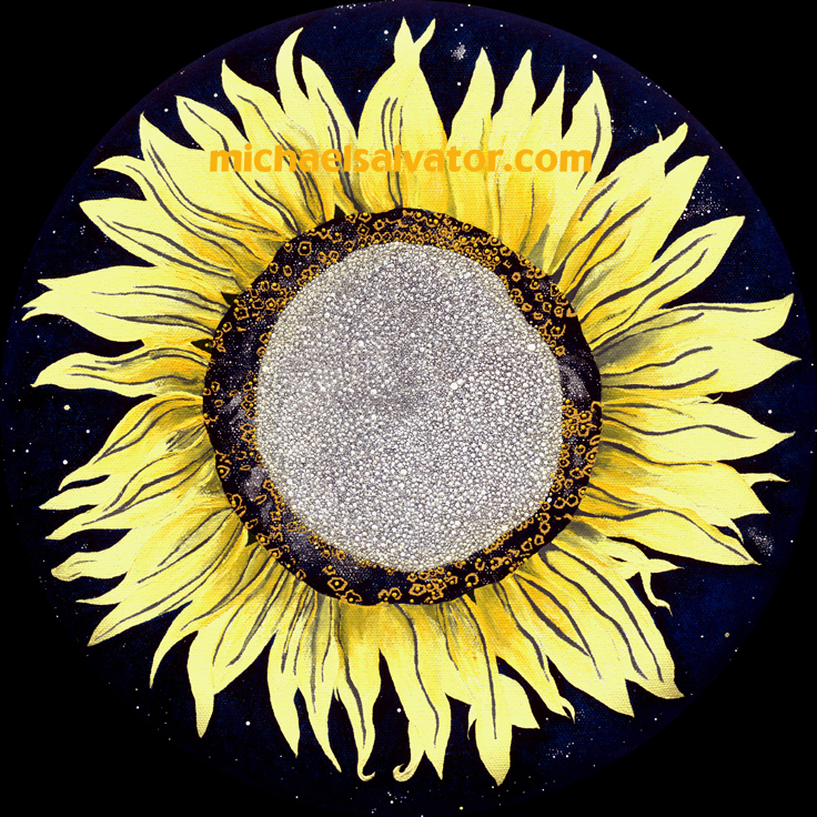 Painting: CIRCLE, Sunflower, oil on canvas
