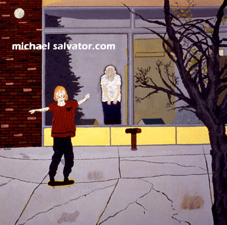 Painting: TIME, tempera on panel